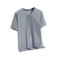 thumbnail image 1 of Men's Athletic Performance T-Shirt Lightweight Quick-Dry UPF 50+ Sun Running Workout Gym Short Sleeve Shirt for Outdoor Sports Men's Loose Fit Shirt Summer Oversized Button Tee, 1 of 2