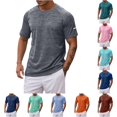 thumbnail image 1 of Men's Athletic Performance T Shirt for Summer Wear Comfortable Round Neck Sports Shirt for Running and Fitness Mens Shirts Tall Sizes Shirts for Men Big and Tall Mens Novelty T Shirts, Size XL, 1 of 5