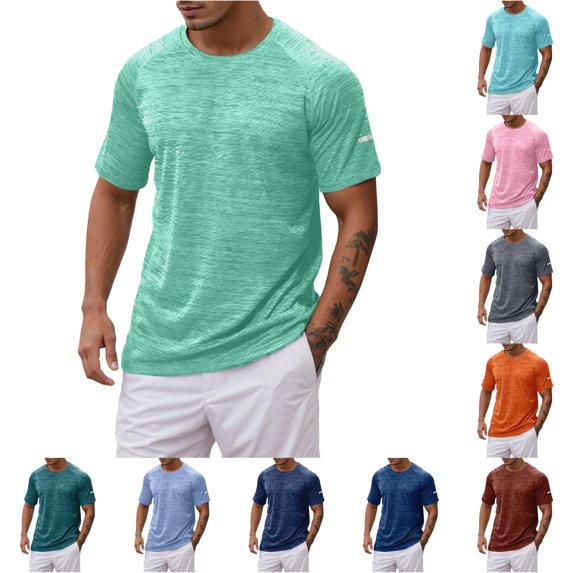 Men's Athletic Performance T Shirt for Summer Wear Comfortable Round Neck Sports Shirt for Running and Fitness Mens Shirts Tall Sizes Shirts for Men Big and Tall Mens Novelty T Shirts, Size XXXXL