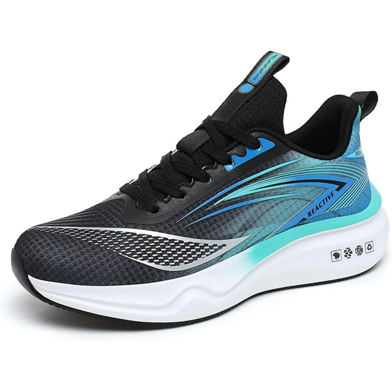 Men\'s Lightweight Walking Running Shoes Breathable Mesh Athletic Sneakers Shock Men main image 4