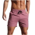 thumbnail image 1 of Men's Athletic Running Shorts 5" Inseam Performance Quick Dry Lightweight Marathon Track Short Pants Elastic Waist Drawstring Sport Workout Bodybuilding Shorts, 1 of 6