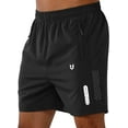 thumbnail image 1 of Men's Athletic Running Shorts Quick Dry Workout Shorts Lightweight Sports Gym Basketball Shorts Hiking, 1 of 6