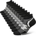 thumbnail image 1 of Men's Athletic Running Socks(5 Pairs), Cushioned Ankle Low Cut Socks with Arch Support, 1 of 1