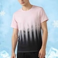 thumbnail image 1 of Men's Athletic Running T Shirts Crewneck Quickly Dry Ice Silk Workout Running Short Sleeve Shirts Casual Gradient Printed Round Neck Lightweight Breathable Gym Tee Tops, 1 of 9