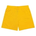 thumbnail image 1 of ZQUUVOU Men's Athletic Short Solid Color Sports Fitness Lightweight Breathable Holiday Mesh Beach Shorts Pockets Cropped Shorts Yellow, 1 of 5