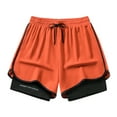 thumbnail image 1 of Men's Athletic Shorts 2 in 1 Running Workout Gym Sports Shorts with Liner Lightweight Breathable for Casual Training, 1 of 2