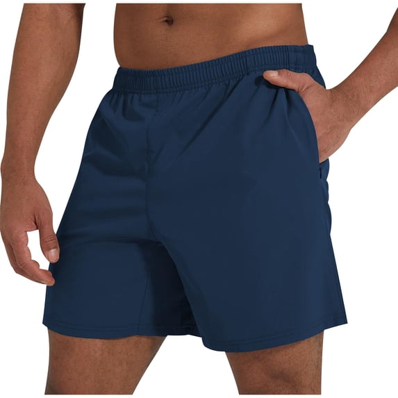 Men's Athletic Shorts 5" Inseam Quick Dry Workout Performance Short Pants with Zipper Pockets, Lightweight Breathable Activewear for Running Training Fitness