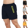 thumbnail image 1 of Hatoys Men's Athletic Shorts 5" Inseam with Zipper Pockets Quick Dry Running Training Short Pants, Mid-Thigh Performance Workout Shorts for Basketball & Hiking, 1 of 5