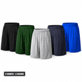 thumbnail image 1 of Men's Athletic Shorts 5-Pack, Quick-Dry Breathable Loose Fit with Elastic Waist for Running, Gym and Basketball, 1 of 6