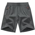 thumbnail image 1 of Men's Athletic Shorts 7" Inseam Breathable Mesh Running Quick Dry Performance Fitness Short Pants Above Knee Zipper Pockets Summer Track Wear, 1 of 5