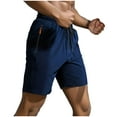 thumbnail image 1 of Men's Athletic Shorts 7" Inseam Quick Dry Running Performance Training Short Pants with Zipper Pockets, Lightweight Fitness Workout Shorts for Basketball Yoga, 1 of 9