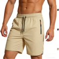thumbnail image 1 of Men's Athletic Shorts 7" Inseam Quick Dry Running Short Pants, Performance Summer Workout Training Basketball Shorts with Zipper Pockets for Outdoor Active Sports, 1 of 10