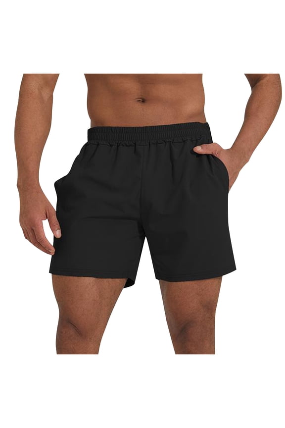 Men's Athletic Shorts 7" Inseam Quick Dry Workout Short Pants with Pockets, Summer Lightweight Breathable Stretch Performance Active Wear for Running