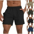 thumbnail image 1 of Men's Athletic Shorts 7" Inseam Quick Dry Workout Short Pants with Pockets, Summer Lightweight Breathable Stretch Performance Active Wear for Running, 1 of 6