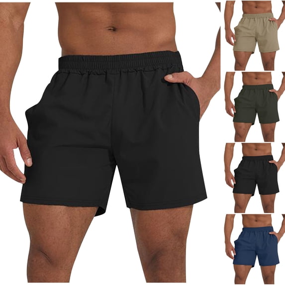 Men's Athletic Shorts 7" Inseam Quick Dry Workout Short Pants with Pockets, Summer Lightweight Breathable Stretch Performance Active Wear for Running