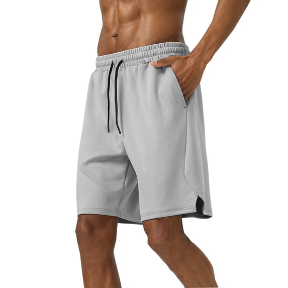 Men's Athletic Shorts 9" Inseam Performance Quick Dry Fitness Short Pants with Pockets for Training Basketball Workout Above Knee Length Moisture Wicking Activewear