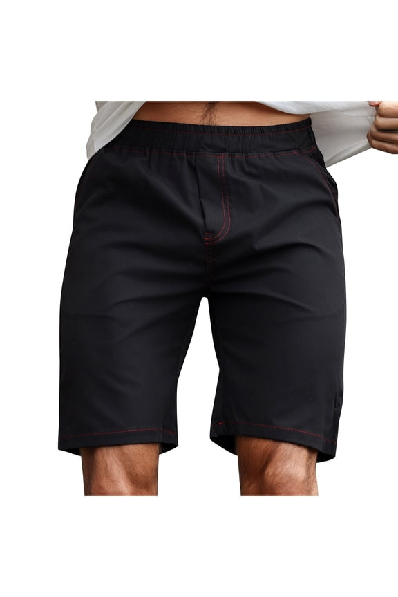 Men's Athletic Shorts 9" Inseam Quick Dry Performance Running Short Pants for Workout Training, Lightweight Elastic Waist Pull-on Above Knee Short Pants