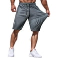 thumbnail image 1 of Men's Athletic Shorts Lightweight Sport,Gym,Workout，Running Jogging Shorts Quick Dry with Zipper Pockets, 1 of 6