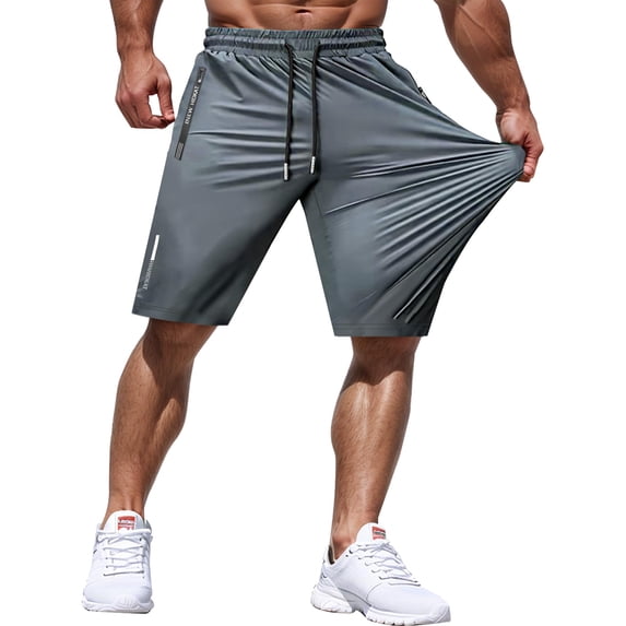 Men's Athletic Shorts Lightweight Sport,Gym,Workout,Running Jogging Shorts Quick Dry with Zipper Pockets