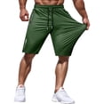 thumbnail image 1 of Men's Athletic Shorts Lightweight Sport,Gym,Workout，Running Jogging Shorts Quick Dry with Zipper Pockets, 1 of 6