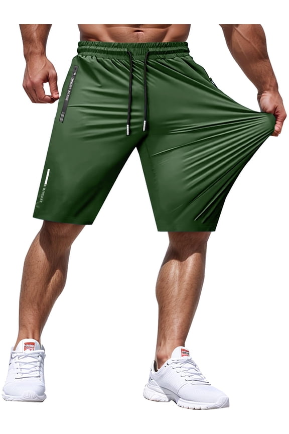 Men's Athletic Shorts Lightweight Sport,Gym,Workout,Running Jogging Shorts Quick Dry with Zipper Pockets