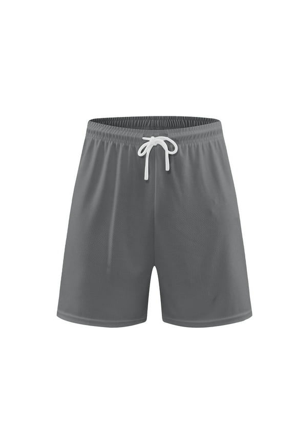 Men's Athletic Shorts Mesh Breathable Quick Dry Basketball Soccer Short Summer Drawstring Beach Shorts with Pockets