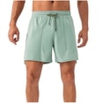 thumbnail image 1 of Men's Athletic Shorts Performance Quick Dry Workout Running Short Pants, 5" Inseam Stretch Elastic Waistband Drawstring for Training & Basketball & Beach Vacation, 1 of 9