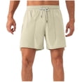 thumbnail image 1 of Men's Athletic Shorts Performance Quick Dry Workout Running Short Pants, 5" Inseam Stretch Elastic Waistband Drawstring for Training & Basketball & Beach Vacation, 1 of 8