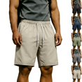 thumbnail image 1 of Men's Athletic Shorts Quick Dry Performance Ripstop Running Short Pants 9" Inseam Workout Training Elastic Waist Drawstring Travel Hiking Shorts with Zipper Pockets, 1 of 10