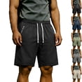 thumbnail image 1 of Men's Athletic Shorts Quick Dry Performance Ripstop Running Short Pants 9" Inseam Workout Training Elastic Waist Drawstring Travel Hiking Shorts with Zipper Pockets, 1 of 10