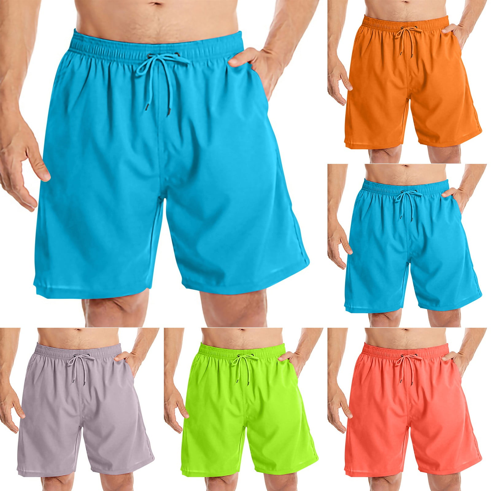 Men's Lightweight Linen Beach Jogger Pants – Summer Casual Drawstring Trousers, Size 28