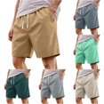 thumbnail image 1 of Men's Athletic Shorts Workout Khaki Workout Running Jogging Basketball Shorts, 1 of 6