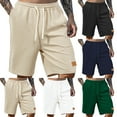 thumbnail image 1 of Men's Athletic Shorts - Workout Shorts Men Casual Running Men's Summer Beach Shorts Stretch Waist Athletic Gym Short for Running Casual Activewear, 1 of 8
