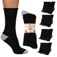 thumbnail image 1 of Men's Athletic Socks, Moisture-Wicking Cushioned Crew Sports Socks 12 Pack, 1 of 6