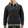 thumbnail image 1 of Men's Athletic Sport Casual Running Jogging Gym Two Tone Sweat Tracksuit Gym Set (M, Unique4 Black), 1 of 4