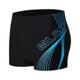 thumbnail image 1 of Men's Athletic Square Leg Swimsuit Jammers Durable Compression Swim Briefs Training Bathing Swimming Shorts Holiday Beach, 1 of 6