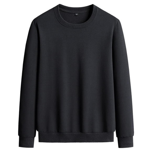 Men's Athletic Sweatshirt Pullover Basic Crewneck Long Sleeve Plain Sweater Tops Athletic Workout Sweat Shirts Soft