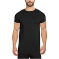 thumbnail image 1 of Men's Athletic T-Shirt Performance Gym Longline Shirt Running Workout Training Short Sleeve Tops, 1 of 7