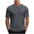 thumbnail image 1 of Men's Athletic T-Shirt Performance Gym Shirt Quick Dry Wicking Running Workout Short Sleeve Tops Black XXL, 1 of 5