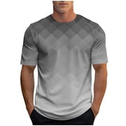 Mens Athletic T-Shirt Performance Gym Shirt Quick Dry Wicking Running Workout Short Sleeve Tops Dark Gray XXL