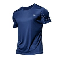 Men's Athletic T Shirts Breathable Ice Silk Running Fitness Short Sleeve Tops for Active Performance