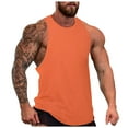 thumbnail image 1 of Men's Athletic Tank Tops Comfortable Loose Fit Sleeveless Shirt for Casual Running and Summer Workouts Mens T-Shirts with Pocket No Pockets Slim Graphic T Shirts, 1 of 5