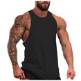 thumbnail image 1 of Men's Athletic Tank Tops Comfortable Loose Fit Sleeveless Shirt for Casual Running and Summer Workouts Mens T-Shirts with Pocket No Pockets Slim Graphic T Shirts, 1 of 5