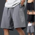 thumbnail image 1 of Men's Athletic Training Shorts, Quick Dry Breathable Performance Workout Bottoms, Elastic Waist Cropped Pants with Pockets for Gym Running, Activewear | AKLJWH,Black L, 1 of 9