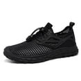 thumbnail image 1 of Men's Athletic Walking Running Shoes Mesh Shoes Non-slip Sneakers Lightweight Casual Shoes Slip-on Comfort Black 10.5, 1 of 7
