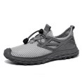 thumbnail image 1 of Men's Athletic Walking Running Shoes Mesh Shoes Non-slip Sneakers Lightweight Casual Shoes Slip-on Comfort Gray 10, 1 of 7