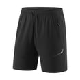 thumbnail image 1 of Men's Athletic Workout Shorts 5"/7" Inseam Quick Dry Running Short Pants with Zipper Pockets, Summer Breathable Lightweight Training Shorts Big & Tall, 1 of 8