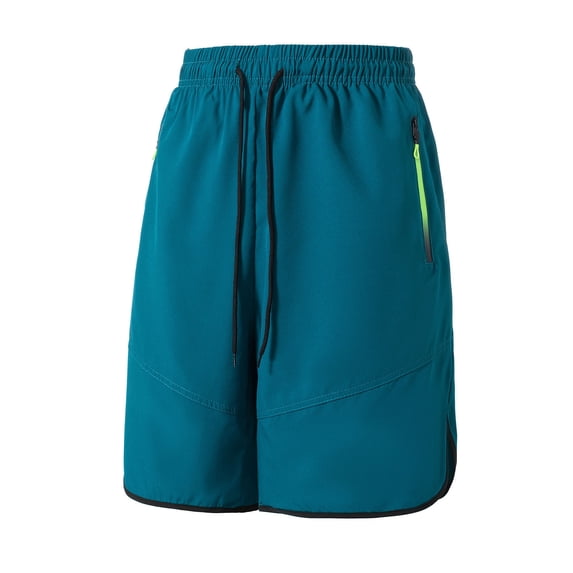 Men's Athletic Workout Shorts 7" Inseam Quick Dry Running Training Short Pants with Zipper Pockets, Summer Breathable Basketball Sports Wear