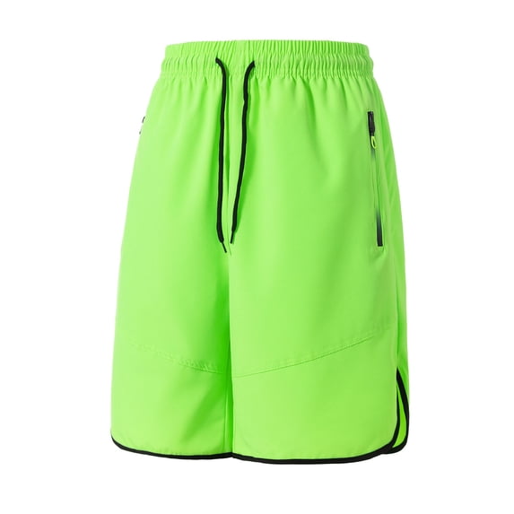 Men's Athletic Workout Shorts 7" Inseam Quick Dry Running Training Short Pants with Zipper Pockets, Summer Breathable Basketball Sports Wear