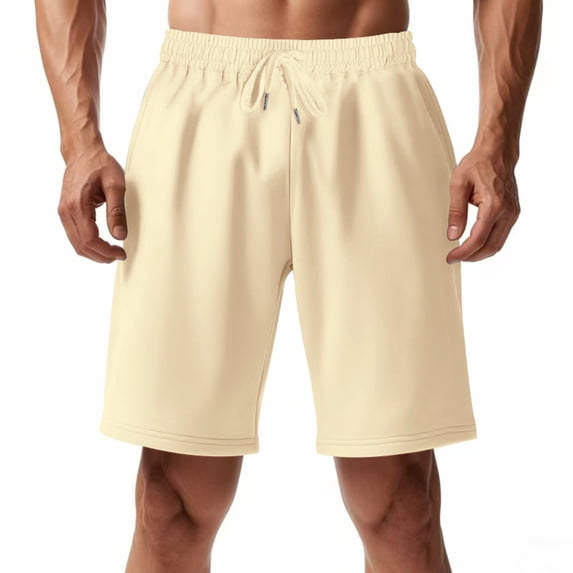 Men's Athletic Workout Shorts 9" Inseam Quick Dry Performance Training Short Pants with Pockets, Above Knee Lightweight Breathable Running Sports Bottoms